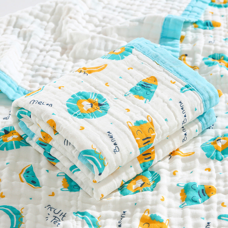 Baby Bath Towel Six-layer Pure Cotton Gauze Blanket