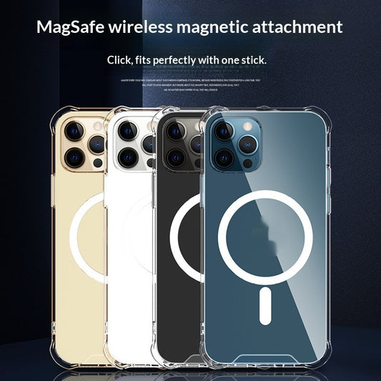 Transparent Wireless-Charging Shockproof Protective Case