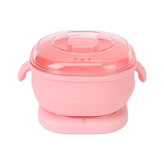 Electric Hot Wax Warmer Machine For Hair Removal 400ml Silicone Pot Liner Wax Heater 100W   Pink