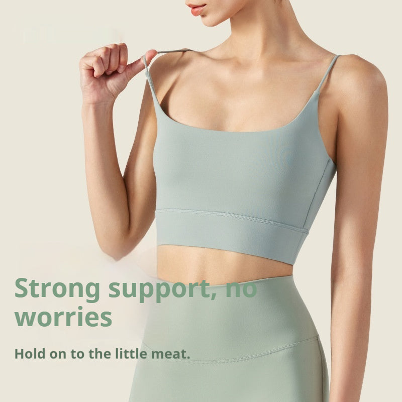 Thin Shoulder Beauty Back Exercise Vest With Chest Pad Female Yoga European And American Style Sling Workout Underwear