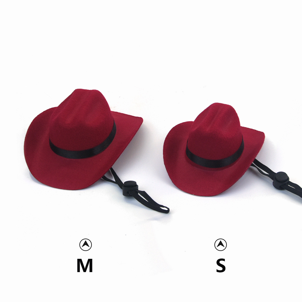 Small Cowboy Pet Hat For Cats Dogs Party Festival Costume Photo Accessory