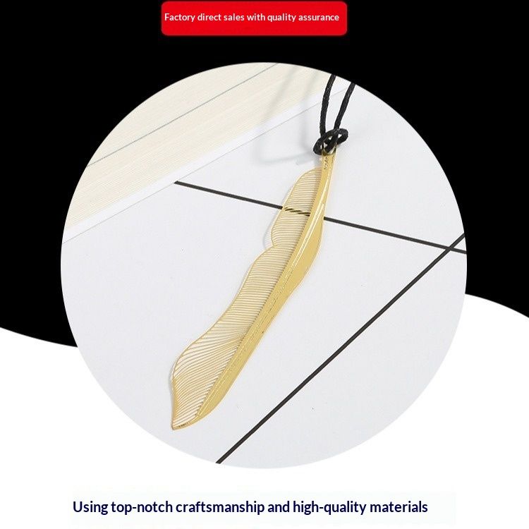 Korean-style Metal Bookmark Clips Exquisite Set Gold Color