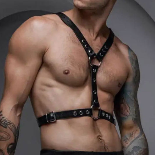 Adult Bondage Training Clothing For Role Play Leather Body Restraints And Bondage Straps