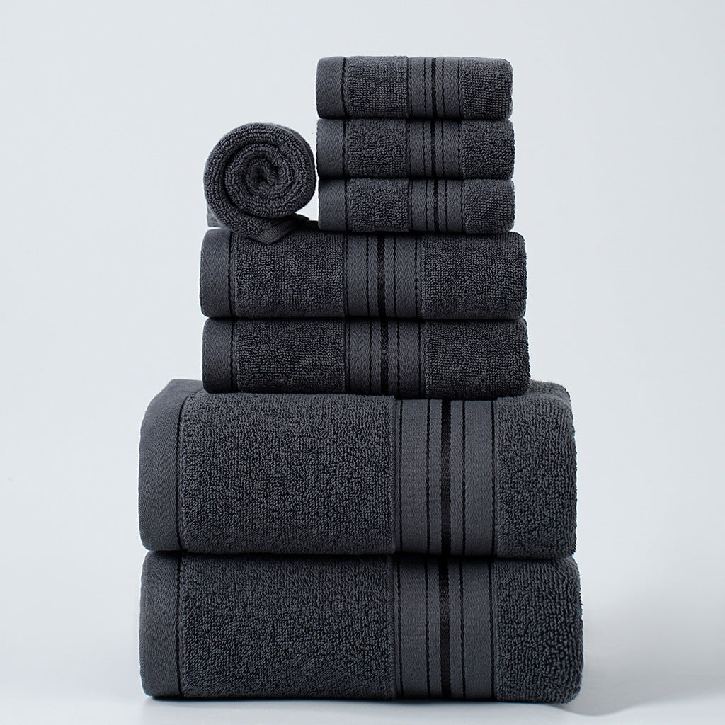 Pure Cotton Bath Towels For Home Use  Absorbent Towel Set For Adults