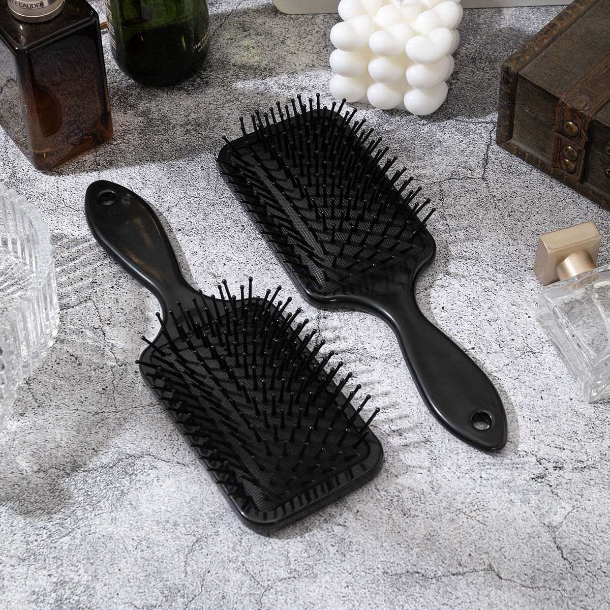 Rose-patterned Skull Massage Air-cushion Hair Comb For The Scalp