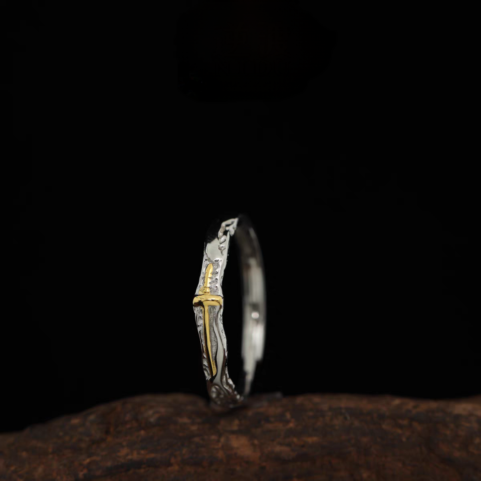1 Pair 999 Sterling Silver Princess & Knight Couple Rings Adjustable Open Cuff, Romantic Fairytale Design, Ideal Valentine's Day Gift For Lovers