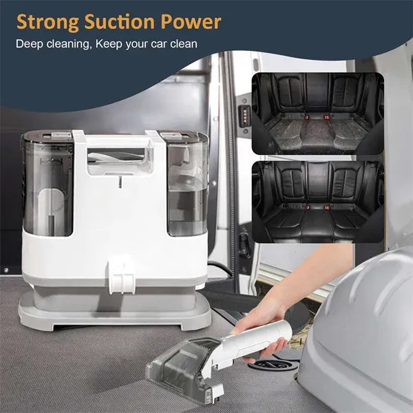 Classic Fabric Cleaner, 400W 9KPa Handheld Carpet Cleaner, Portable Spray-Suction All-in-One Washer For Car/Sofa/Pet Hair/Stain Removal