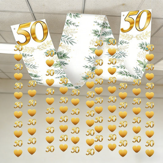 Ready-to-use Decoration Package For Room Ceilings—Complete Set For Festive Room Decor At Anniversary Celebrations—Party Accessories Set