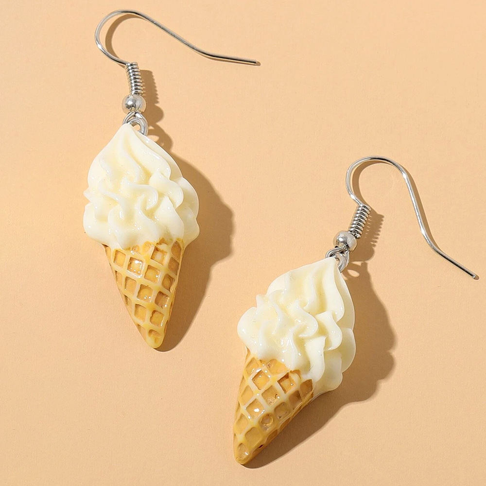 Resin Pendant Jewelry Accessories DIY Ice Cream Necklace Earrings