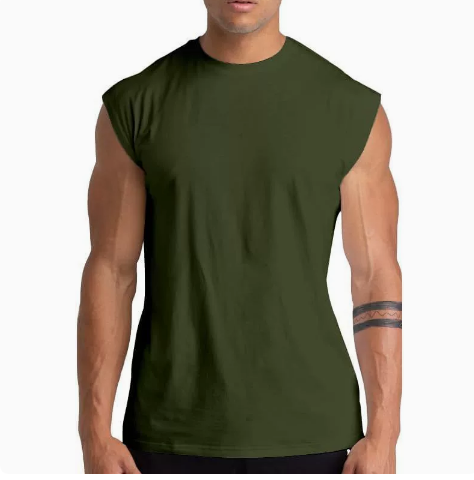 Men's Fitness Summer Sleeveless Vest With Reflective Stripes On Back, Direct From Factory, Casual Vest