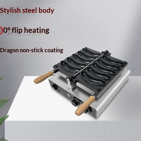 Banana Street Food Stalls Bursting-Fill Banana-Shape Electric Toast Machine