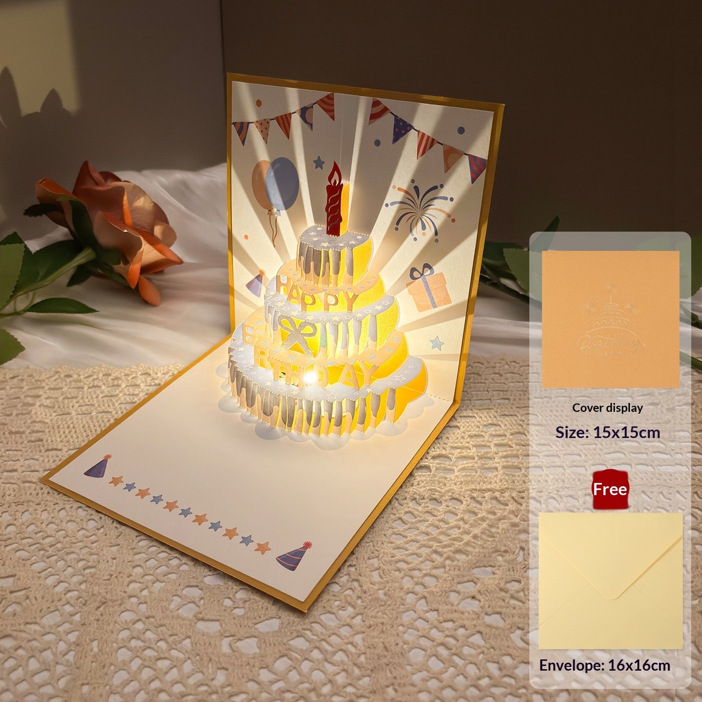 Music And Light Birthday Greeting Card Gift