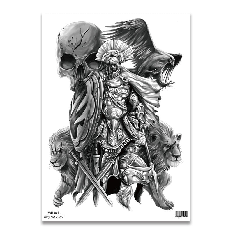 Tiger And Beauty Tattoo Stickers For Men And Women