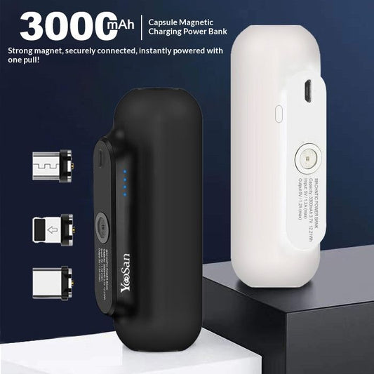 Capsule Magnetic Charging Bank Compact And Portable Universal Mini Size