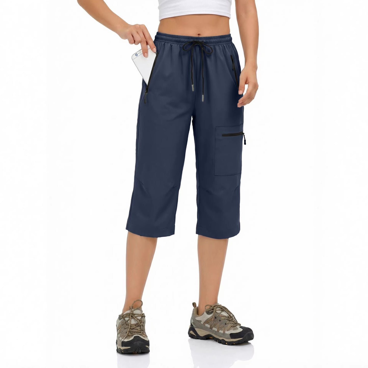 Womens Outdoor Casual Sports Cropped Pants