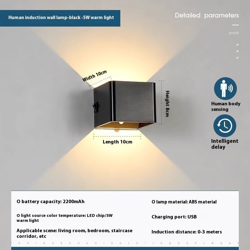 Charging Induction Wall Lamp Aluminum Magnetic Suction
