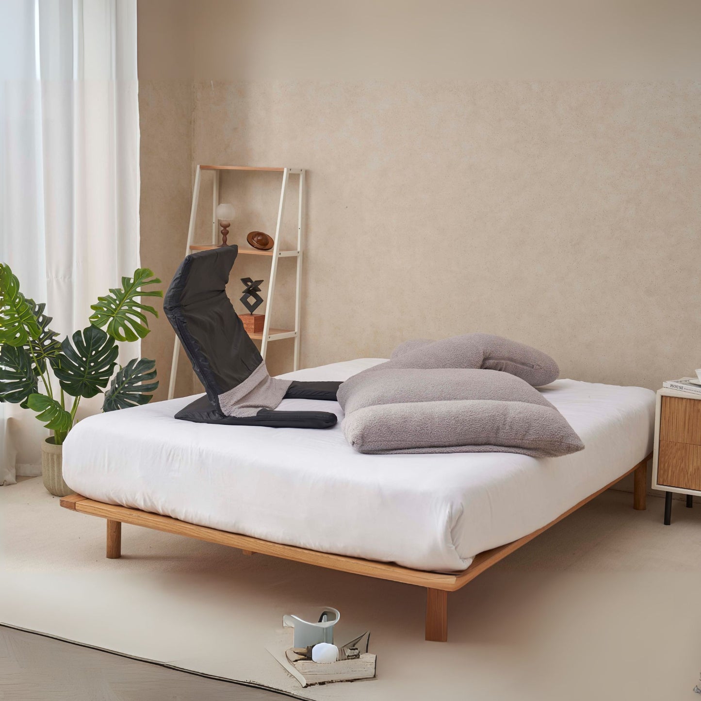 Adjustable Head And Waist,U-shaped Full-body Recliner For Sleeping,reading And Physiotherapy