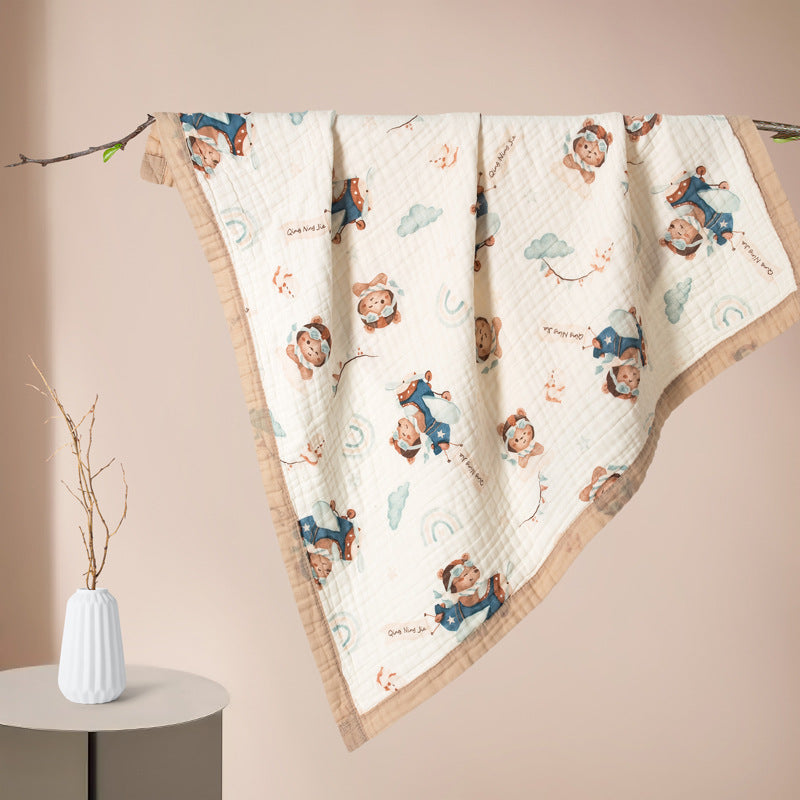 Baby Gauze Bath Towel Extra-thick Blanket