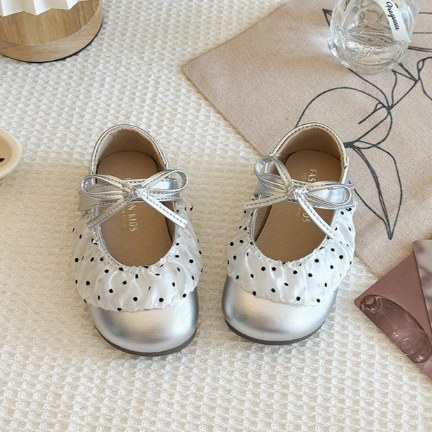 Korean-style Spring And Autumn Retro Soft Sole Leather Shoes For Girls In Princess Fashion