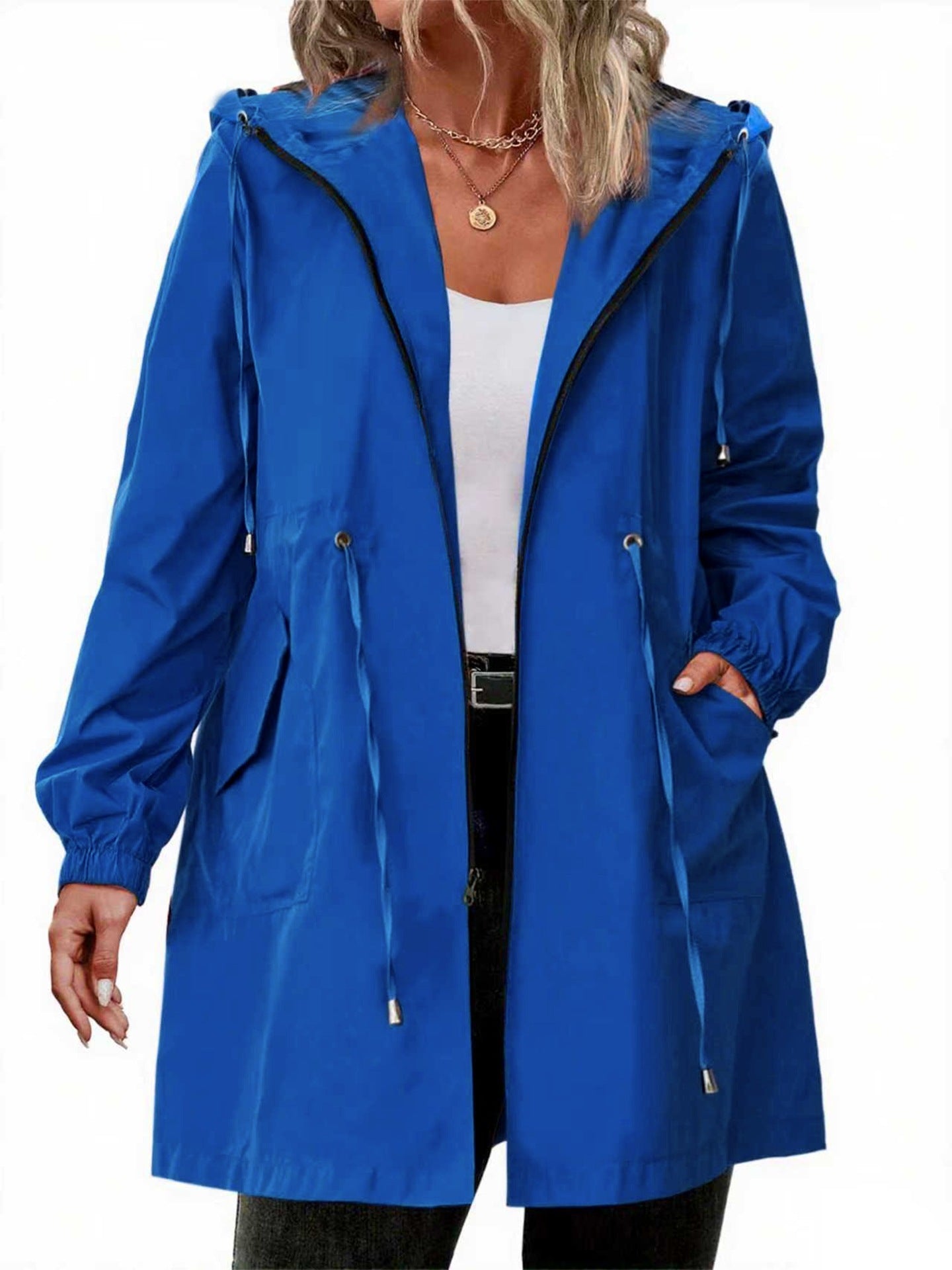 Plus-size Womens Outdoor Sportswear Lightweight Windbreaker