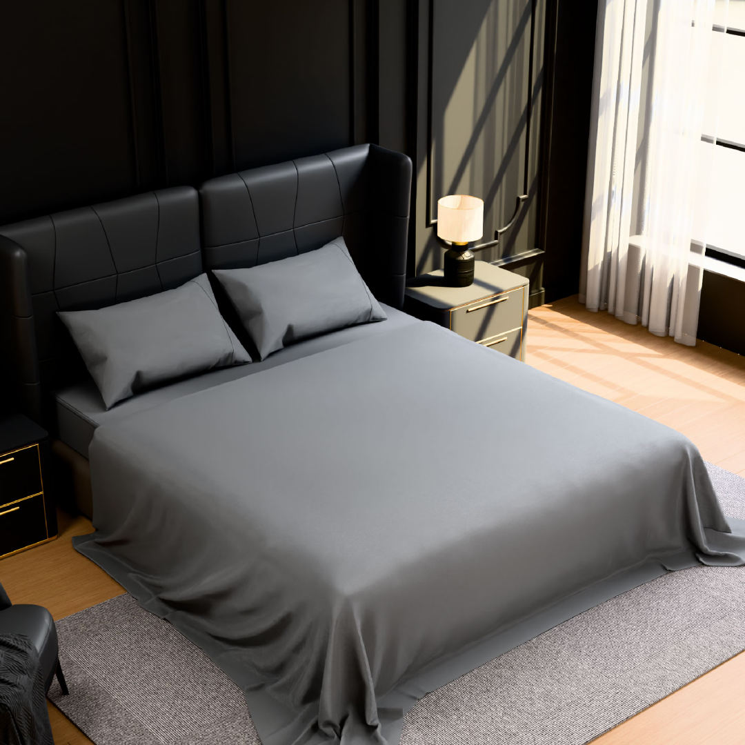 Bedding Queen Bed Sheets Set - 4 Piece Bedding - Brushed Microfiber - Shrinkage And Fade Resistant - Easy Care -Queen, Grey