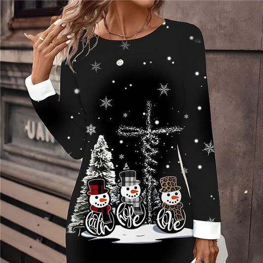 Women's Sweater Mini Dress Active Fashion