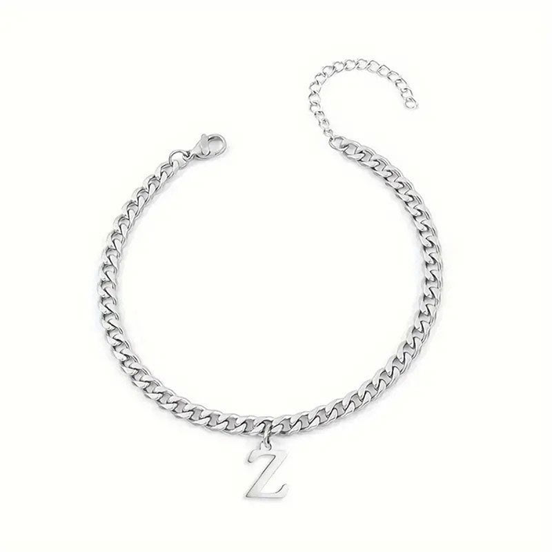 Stainless Steel New Creative Mens Letter Bracelet