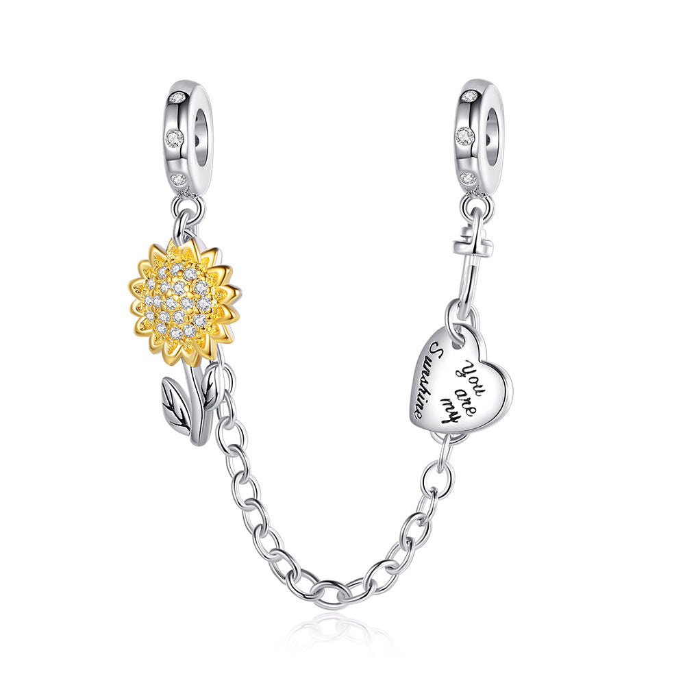 European And American Silver-plated DIY Jewelry Bracelet Accessories Pendants