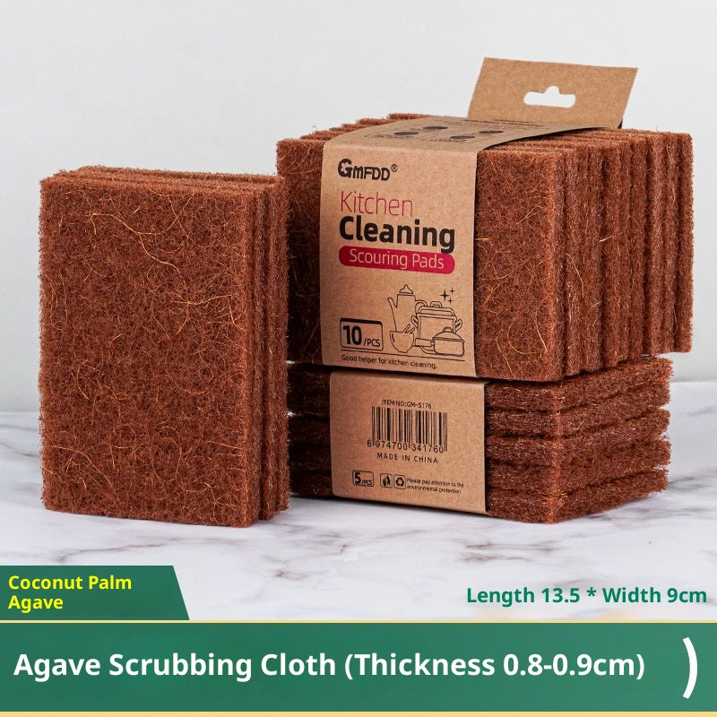 Sisal Scouring Pad Dishcloth Kitchen Cleaning Dishwashing Brush Pot-Cleaning Gadget