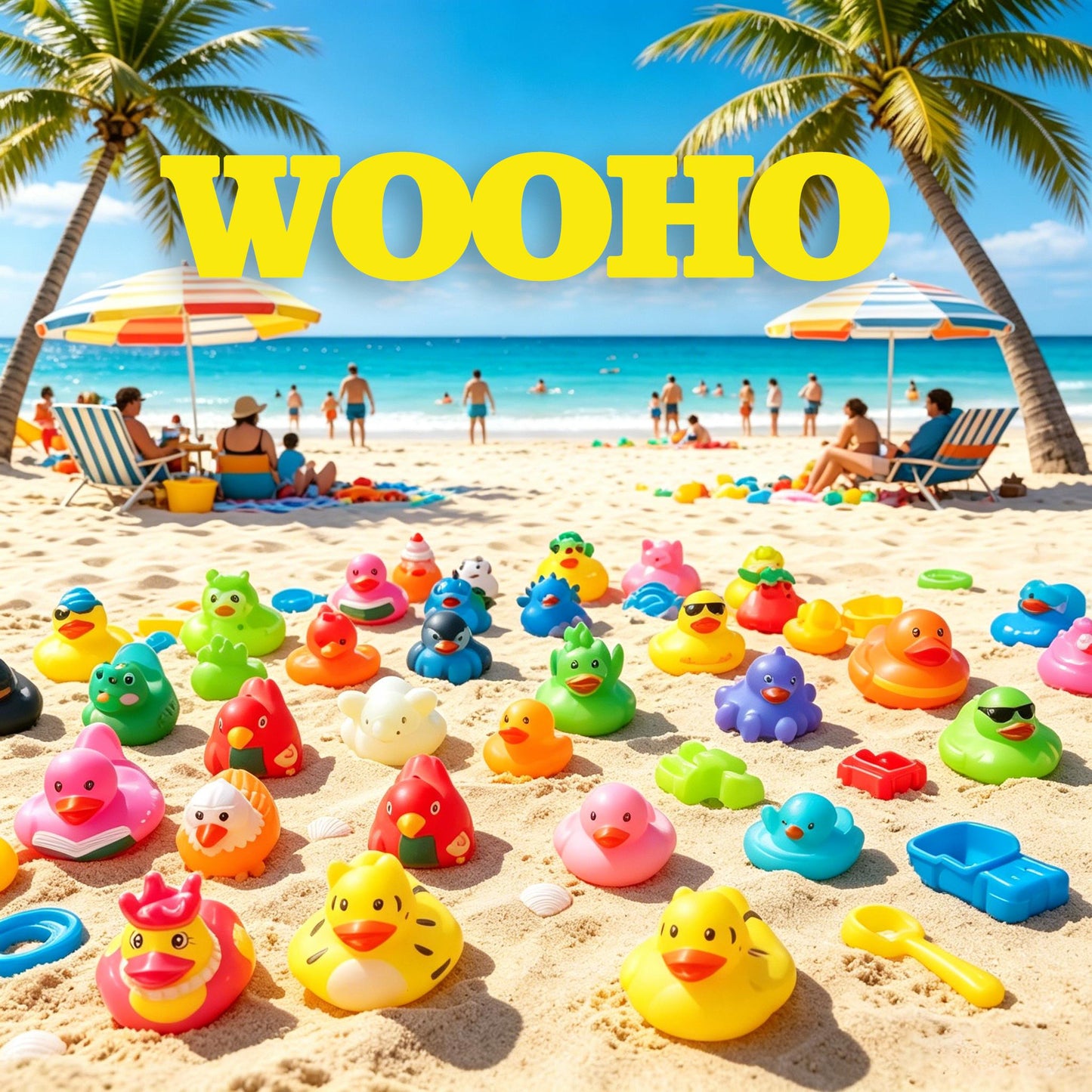 Assorted Cute Mini Rubber Ducks  Squeaky Bath Toys For Kids  Small Gifts For Pool, Beach, And Parties,Self-pickup Only.