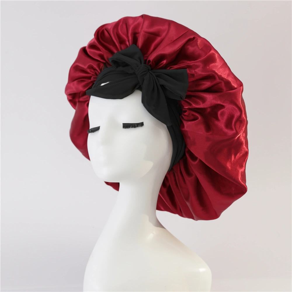 Artificial Silk Beauty Hair Care Wide-brimmed Hat Headscarf Nightcap