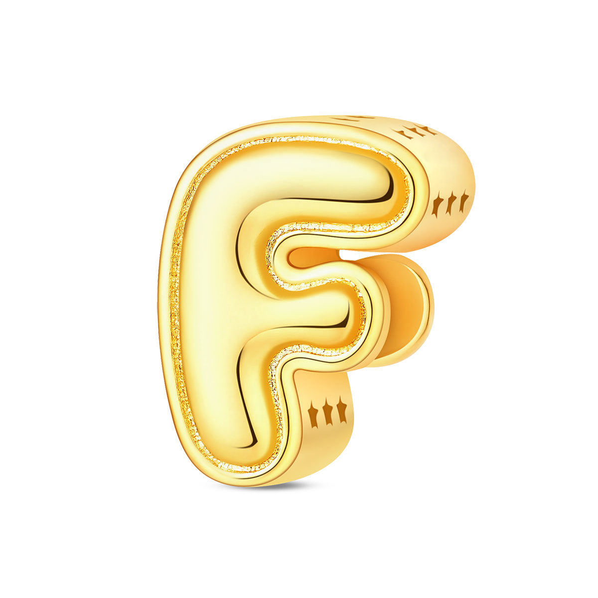 Gold-plated Copper DIY Bracelet Bead Accessories With English Letters