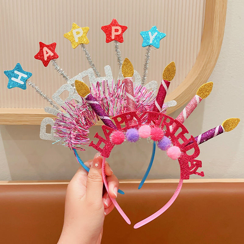 New Cute Children's Headband Princess Birthday Photo Decoration Accessories