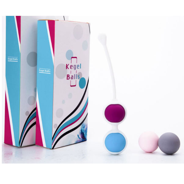 Female Dumbbell Ball Pelvic Floor Muscle Rehabilitation Device For Intimate Area Exercise Tightening Vagina Massage Gear Set Of 4 Silicone Balls
