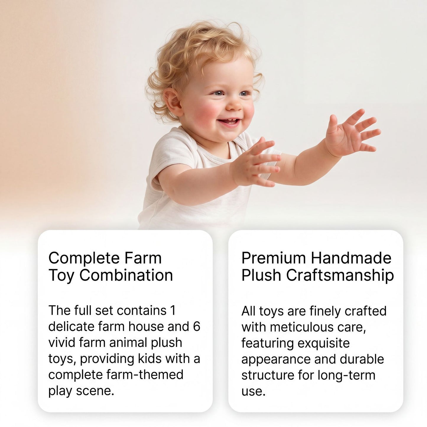 Dowmoo Mini Farm Dolls Parent-Child Early Education Role-Playing Toys Cute Animal Figurines Scene Decorations