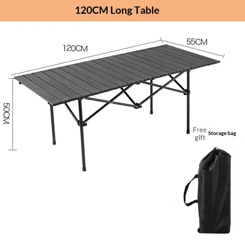 Wholesale Outdoor Folding Table Metal Roll Up Portable