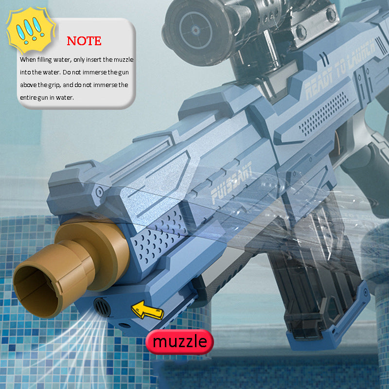 Outdoor Electric Water Gun Squirt Blaster Soaker Summer Pool Toy Auto Suction Xmas Gift