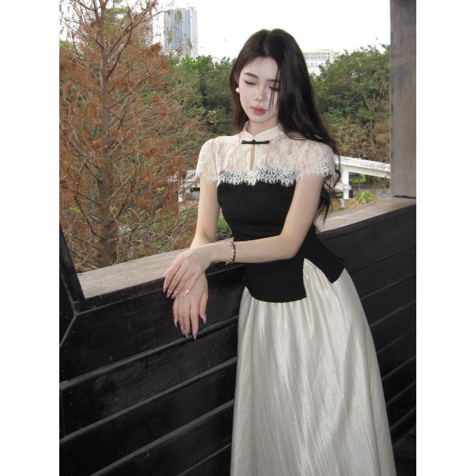 New Short-sleeve Top And Casual A-line Skirt Set