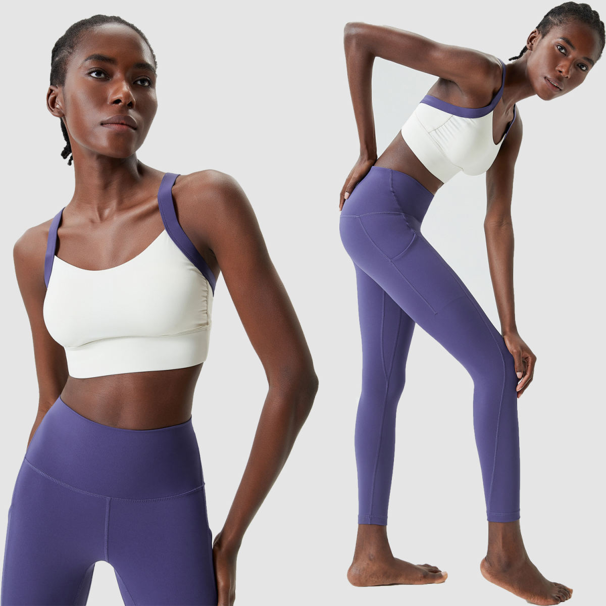 Kitten Ear Fitness Sportswear Tight Base Clothing Yoga Clothes Suit Two Pieces