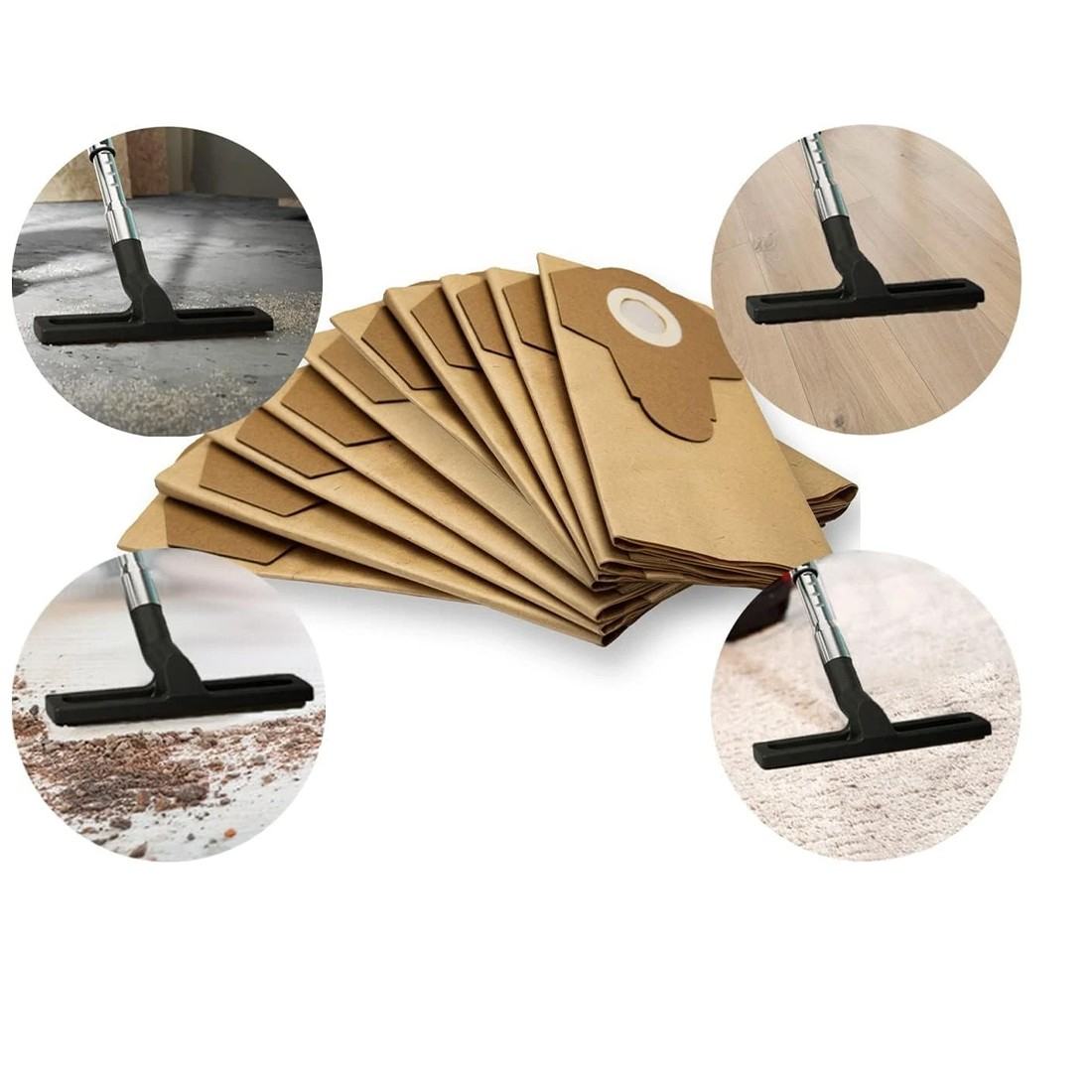 10pcs 20L Vacuum Cleaner Accessories Dust Bag Dust Bag Filter Garbage Bag