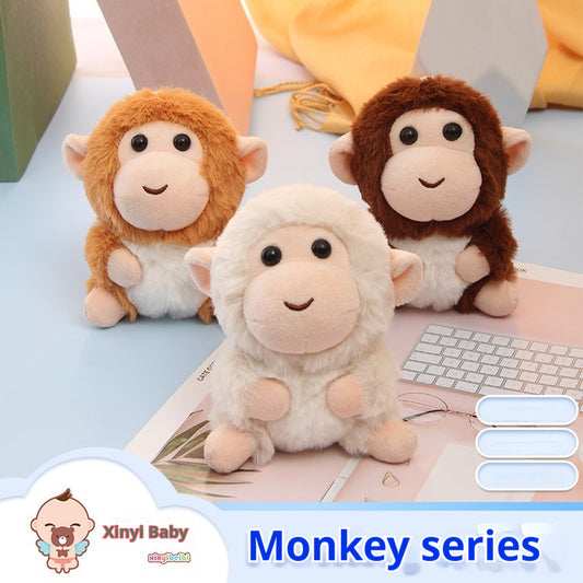 Cute Cartoon Monkey Doll Plush Toy Pendant Key Chain Accessories