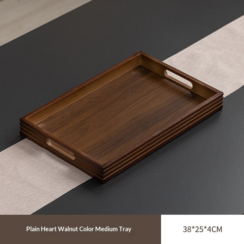 Bamboo Cloud-Shaped Ruyi-Style Multi-Functional Dinner And Tea Tray