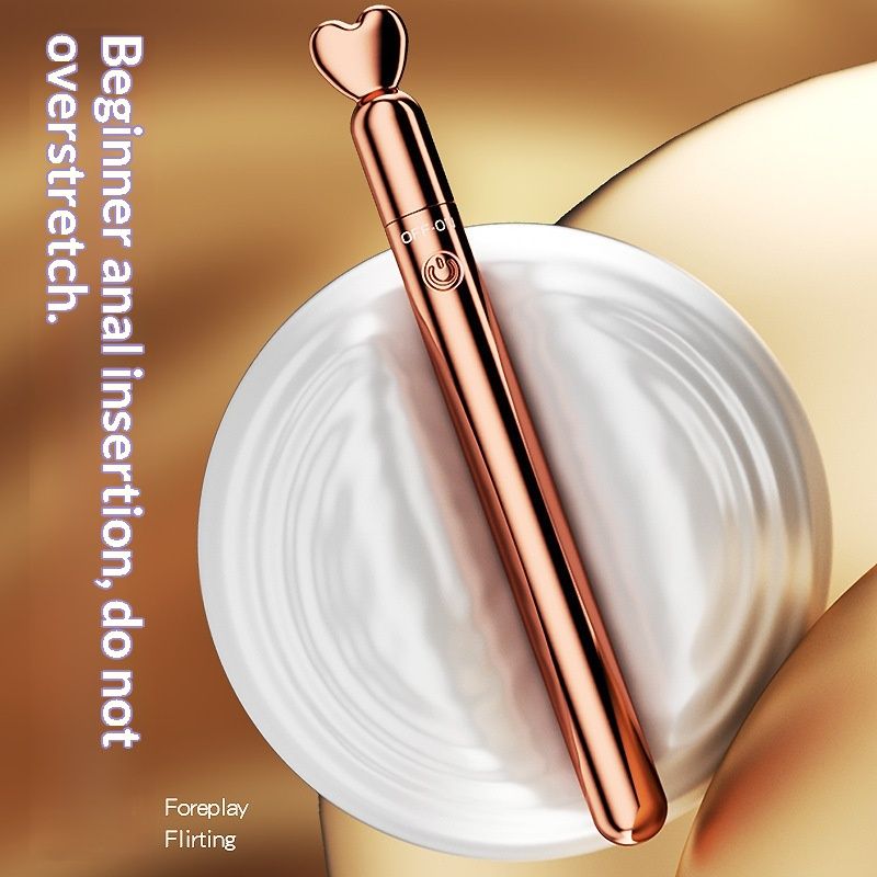 Womens Rose Gold Vibrating Massage Pen