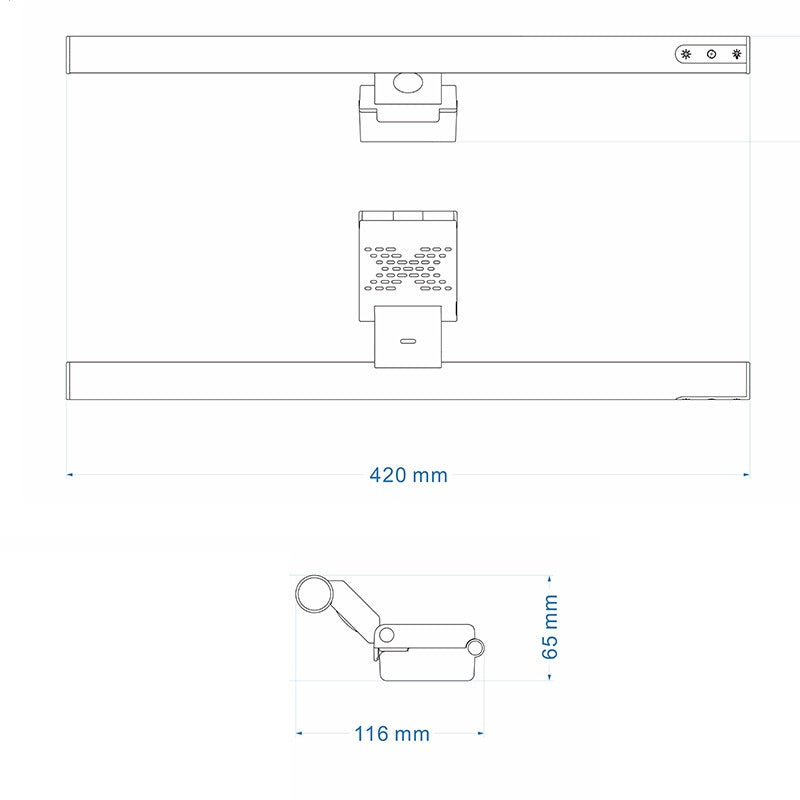 Aluminum Alloy Screen Light With Human Body Induction And Intelligent Asymmetry