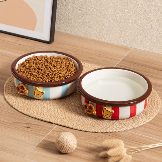Hand-painted Underglaze Pet Bowl