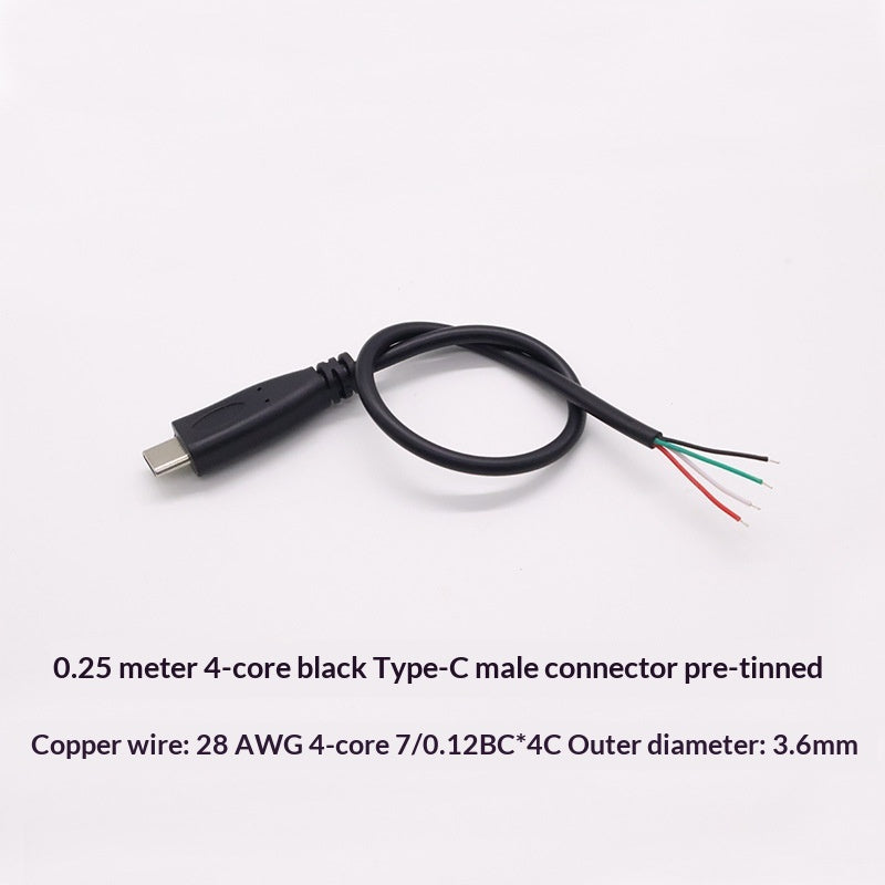 4P Type-C To Micro USB Single-head Cable For Android Charging And Data Transfer