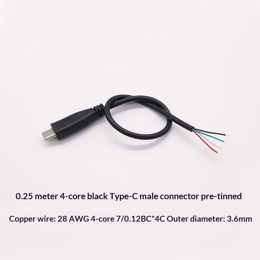 4P Type-C To Micro USB Single-head Cable For Android Charging And Data Transfer