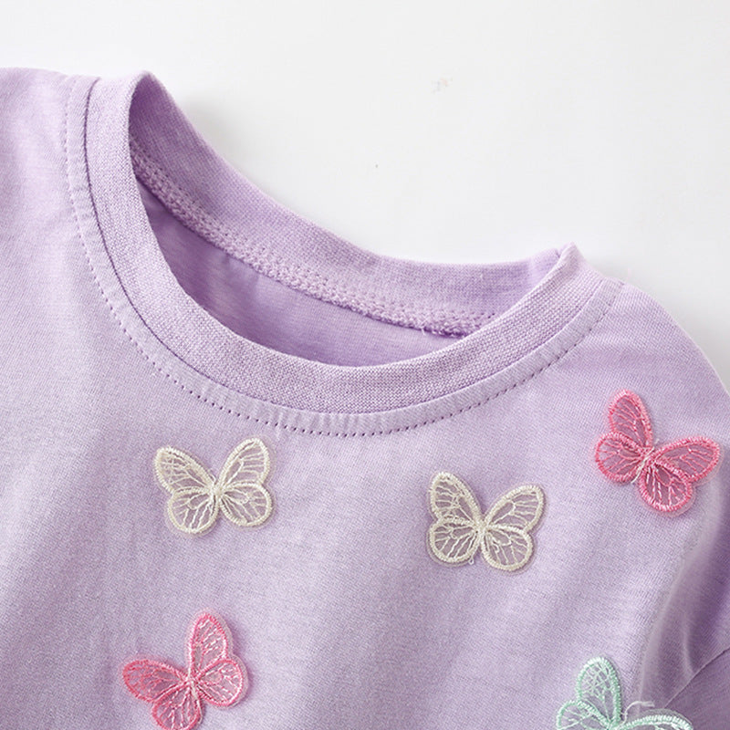 New Stylish Casual T-shirt For Little Girls
