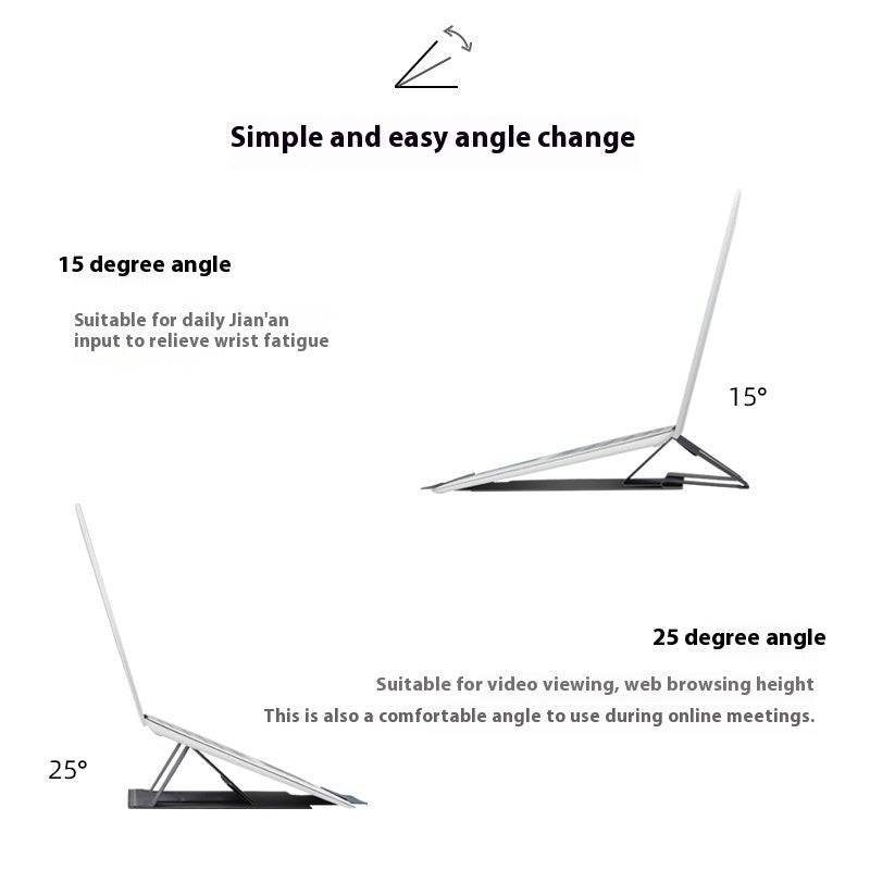 Laptop Folding Stand Desktop Riser With Cooling Function