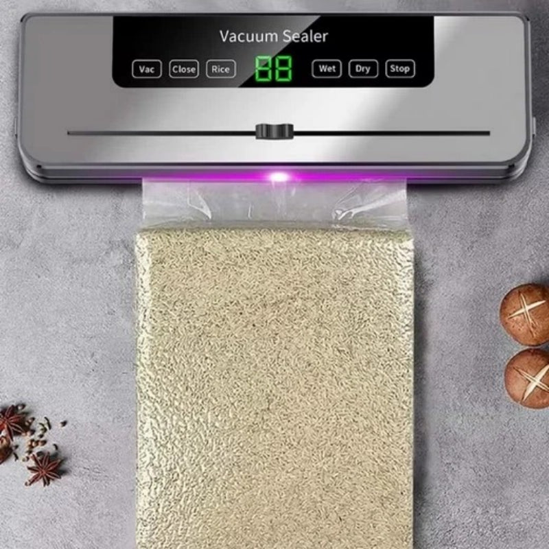 Support pan European shipping--Automatic Vacuum Sealer Machine For Household Food Preservation - Dry & Wet Use, Deep Space Gray, Includes 50 Free 20x30 Textured Bags